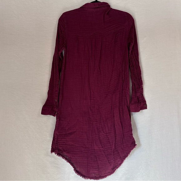 Free People Gauze Button Down Dress Tunic S - Picture 4 of 6